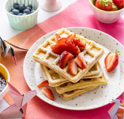 Waffle with Berries Image